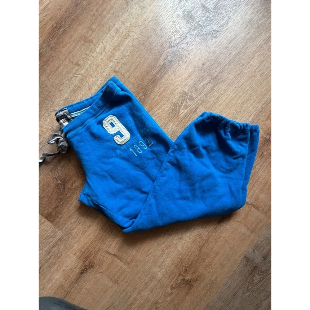 Y2K Abercrombie & Fitch Low Rise Athletic Patch Fleece Capri Jogger